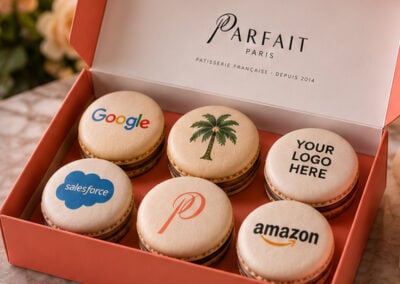 01 custom logo macaron gift box